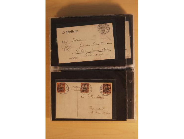 1900/17 (ca.), 66 Belege, dabei Feldpost, Ansichtskarten, Wetterbeobachtungs-Tabelle für die Schutztruppe des Südbezirks etc.