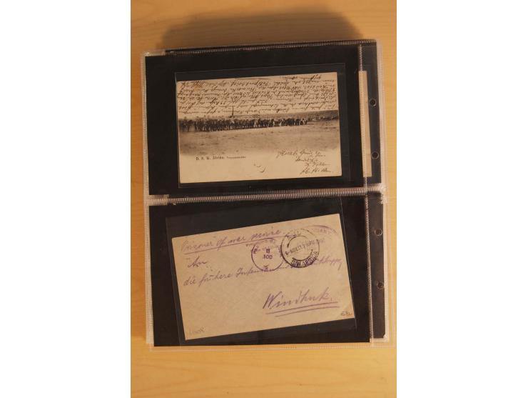 1900/17 (ca.), 66 Belege, dabei Feldpost, Ansichtskarten, Wetterbeobachtungs-Tabelle für die Schutztruppe des Südbezirks etc.