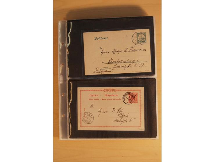 1900/17 (ca.), 66 Belege, dabei Feldpost, Ansichtskarten, Wetterbeobachtungs-Tabelle für die Schutztruppe des Südbezirks etc.