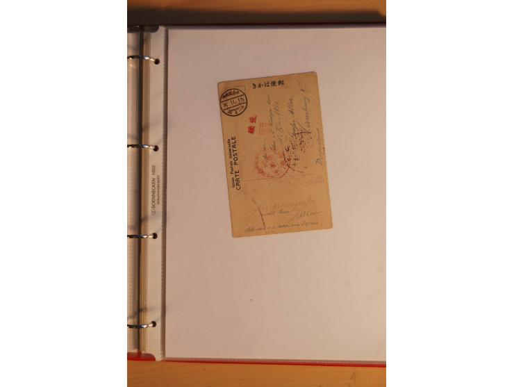 1914/1919, umfangreiche Sammlung fast aller Lager mit ca. 190 Briefen und Karten auf Albenblättern mit Beschriftung, dabei vi