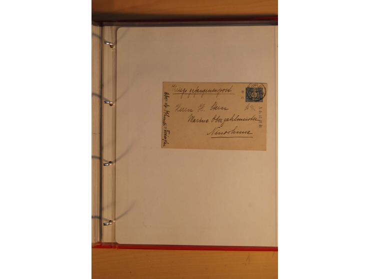 1914/1919, umfangreiche Sammlung fast aller Lager mit ca. 190 Briefen und Karten auf Albenblättern mit Beschriftung, dabei vi