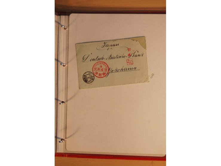 1914/1919, umfangreiche Sammlung fast aller Lager mit ca. 190 Briefen und Karten auf Albenblättern mit Beschriftung, dabei vi