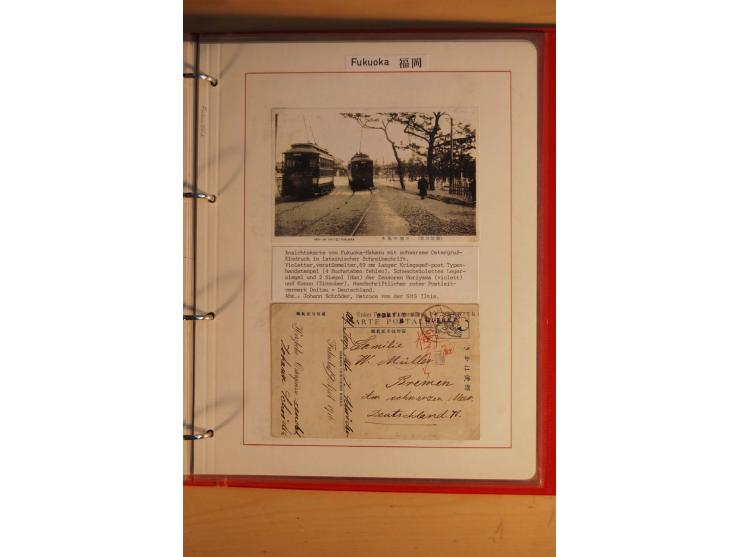 1914/1919, umfangreiche Sammlung fast aller Lager mit ca. 190 Briefen und Karten auf Albenblättern mit Beschriftung, dabei vi