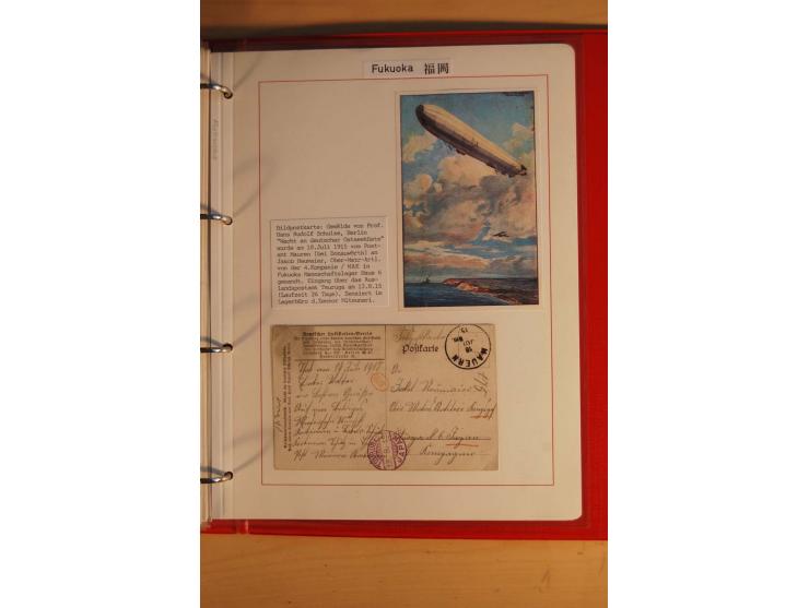 1914/1919, umfangreiche Sammlung fast aller Lager mit ca. 190 Briefen und Karten auf Albenblättern mit Beschriftung, dabei vi