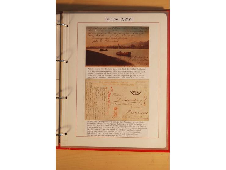 1914/1919, umfangreiche Sammlung fast aller Lager mit ca. 190 Briefen und Karten auf Albenblättern mit Beschriftung, dabei vi