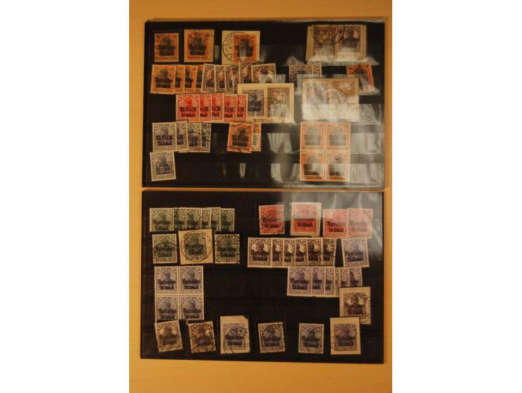  1918, ungebrauchte, postfrische und gestempelte Sammlung, dabei viele HAN, Oberränder, Einheiten, Farben und weitere Besonde