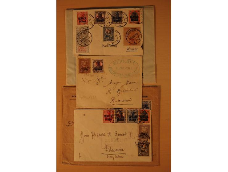  1918, ungebrauchte, postfrische und gestempelte Sammlung, dabei viele HAN, Oberränder, Einheiten, Farben und weitere Besonde