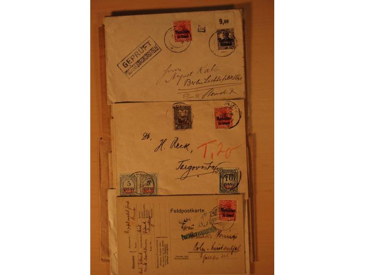  1918, ungebrauchte, postfrische und gestempelte Sammlung, dabei viele HAN, Oberränder, Einheiten, Farben und weitere Besonde