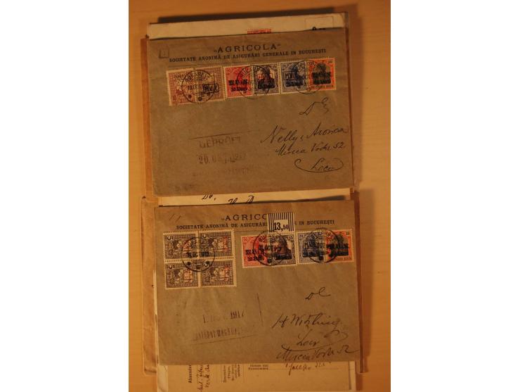  1918, ungebrauchte, postfrische und gestempelte Sammlung, dabei viele HAN, Oberränder, Einheiten, Farben und weitere Besonde