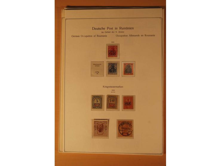  1918, ungebrauchte, postfrische und gestempelte Sammlung, dabei viele HAN, Oberränder, Einheiten, Farben und weitere Besonde