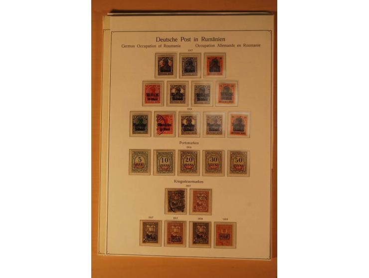  1918, ungebrauchte, postfrische und gestempelte Sammlung, dabei viele HAN, Oberränder, Einheiten, Farben und weitere Besonde