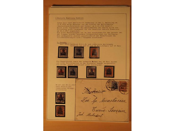 1918, ungebrauchte, postfrische und gestempelte Sammlung, dabei viele HAN, Oberränder, Einheiten, Farben und weitere Besonde