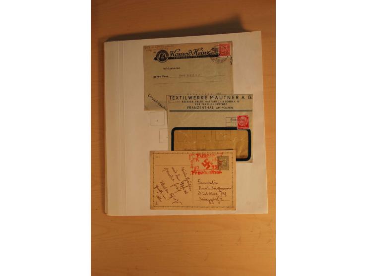 1938, umfangreiche, meist gestempelte und ungebrauchte Sammlung inkl. vielen Briefstücken, dabei bessere und kpl. Ausgaben, E