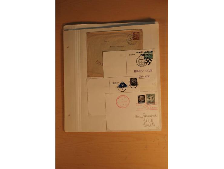 1938, umfangreiche, meist gestempelte und ungebrauchte Sammlung inkl. vielen Briefstücken, dabei bessere und kpl. Ausgaben, E