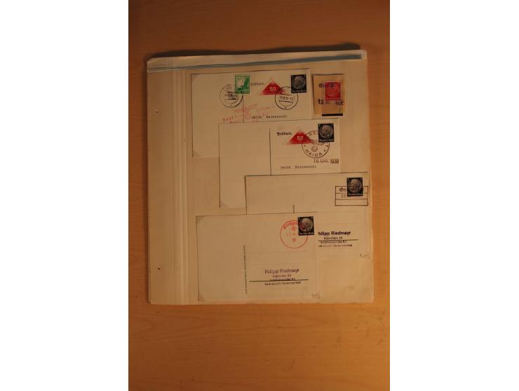 1938, umfangreiche, meist gestempelte und ungebrauchte Sammlung inkl. vielen Briefstücken, dabei bessere und kpl. Ausgaben, E