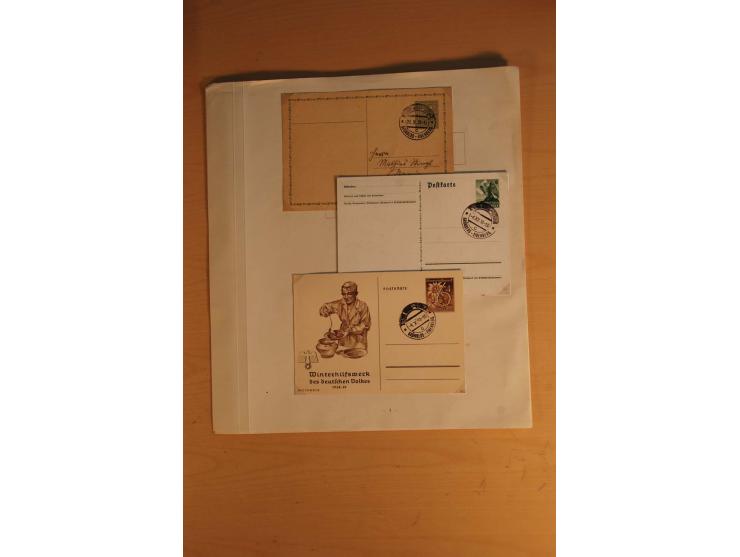 1938, umfangreiche, meist gestempelte und ungebrauchte Sammlung inkl. vielen Briefstücken, dabei bessere und kpl. Ausgaben, E