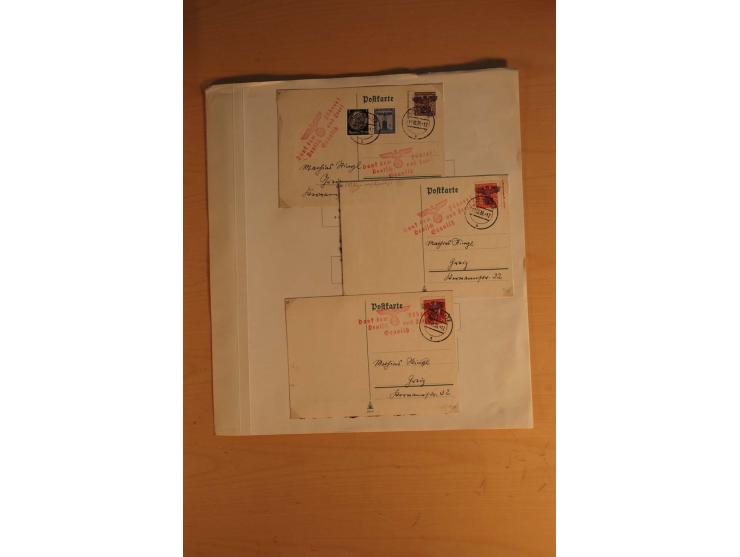 1938, umfangreiche, meist gestempelte und ungebrauchte Sammlung inkl. vielen Briefstücken, dabei bessere und kpl. Ausgaben, E