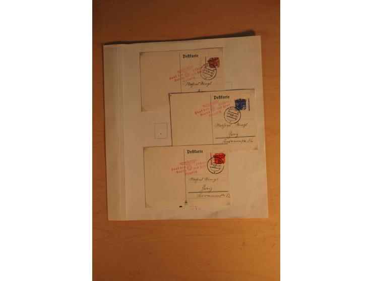 1938, umfangreiche, meist gestempelte und ungebrauchte Sammlung inkl. vielen Briefstücken, dabei bessere und kpl. Ausgaben, E