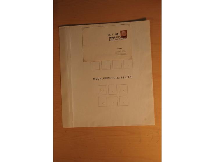 1938, umfangreiche, meist gestempelte und ungebrauchte Sammlung inkl. vielen Briefstücken, dabei bessere und kpl. Ausgaben, E