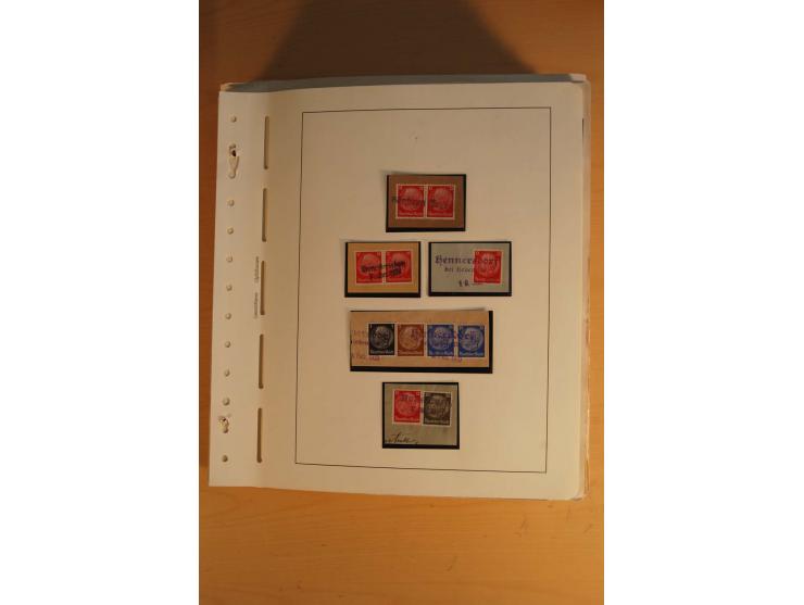 1938, umfangreiche, meist gestempelte und ungebrauchte Sammlung inkl. vielen Briefstücken, dabei bessere und kpl. Ausgaben, E