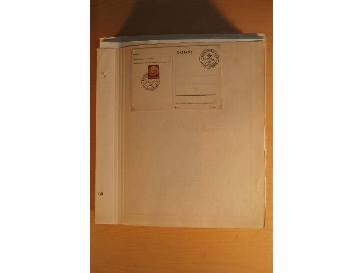 1938, umfangreiche, meist gestempelte und ungebrauchte Sammlung inkl. vielen Briefstücken, dabei bessere und kpl. Ausgaben, E
