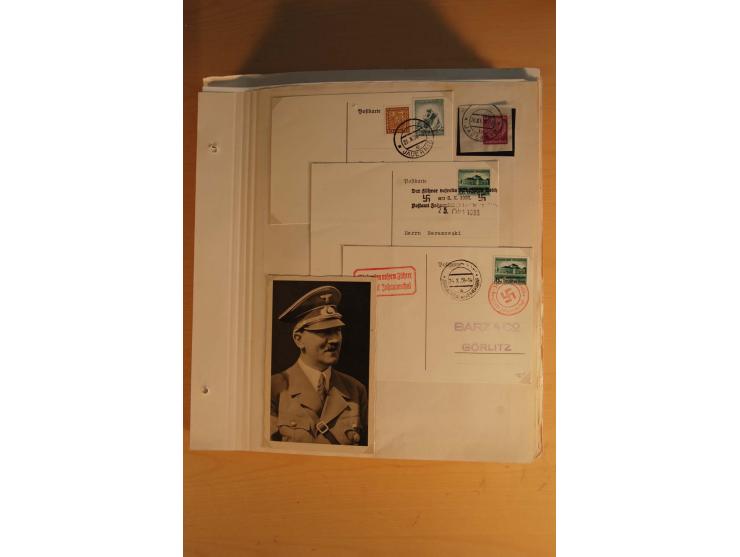 1938, umfangreiche, meist gestempelte und ungebrauchte Sammlung inkl. vielen Briefstücken, dabei bessere und kpl. Ausgaben, E