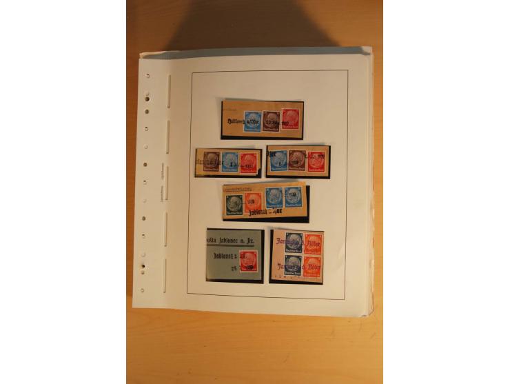 1938, umfangreiche, meist gestempelte und ungebrauchte Sammlung inkl. vielen Briefstücken, dabei bessere und kpl. Ausgaben, E
