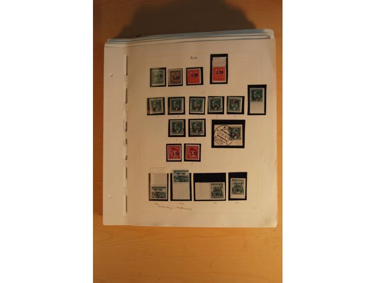 1938, umfangreiche, meist gestempelte und ungebrauchte Sammlung inkl. vielen Briefstücken, dabei bessere und kpl. Ausgaben, E