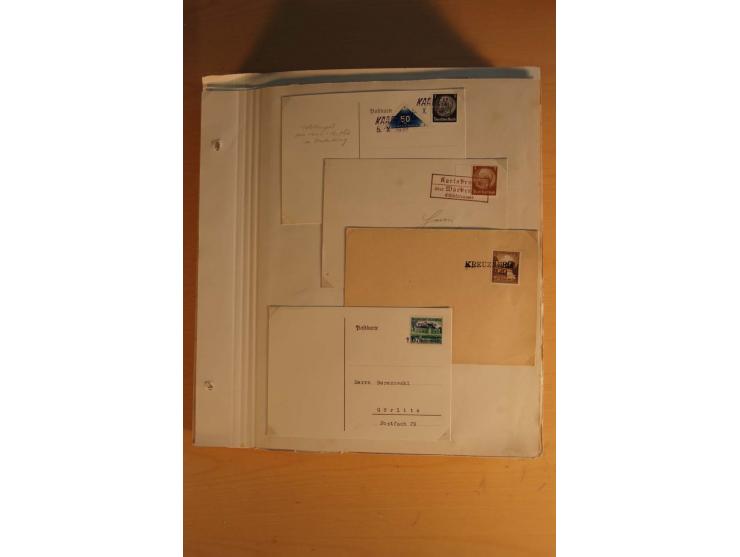 1938, umfangreiche, meist gestempelte und ungebrauchte Sammlung inkl. vielen Briefstücken, dabei bessere und kpl. Ausgaben, E