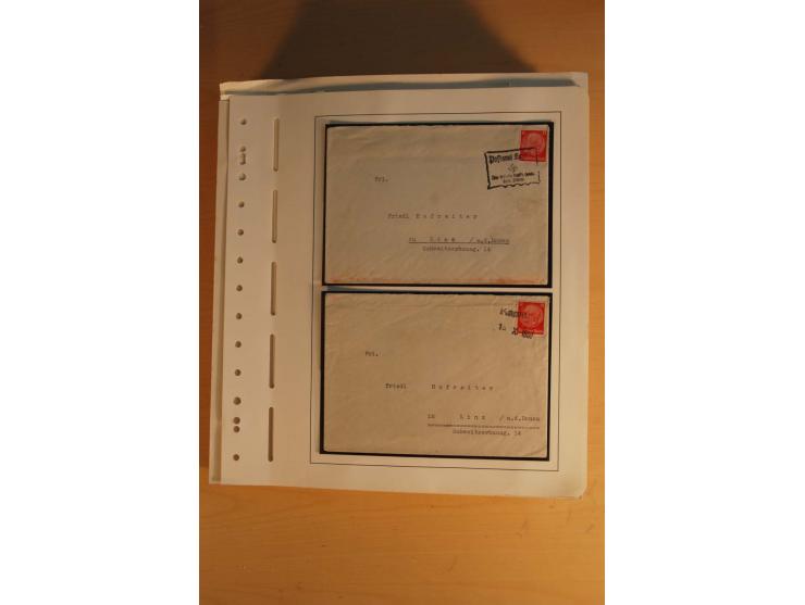 1938, umfangreiche, meist gestempelte und ungebrauchte Sammlung inkl. vielen Briefstücken, dabei bessere und kpl. Ausgaben, E
