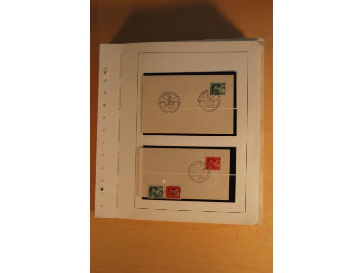 1938, umfangreiche, meist gestempelte und ungebrauchte Sammlung inkl. vielen Briefstücken, dabei bessere und kpl. Ausgaben, E
