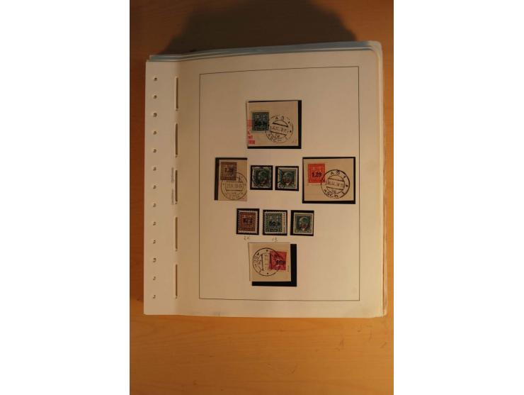 1938, umfangreiche, meist gestempelte und ungebrauchte Sammlung inkl. vielen Briefstücken, dabei bessere und kpl. Ausgaben, E