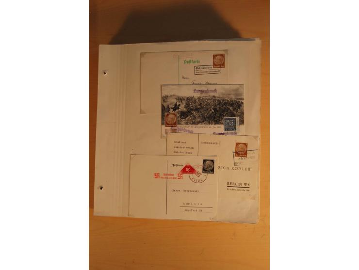 1938, umfangreiche, meist gestempelte und ungebrauchte Sammlung inkl. vielen Briefstücken, dabei bessere und kpl. Ausgaben, E