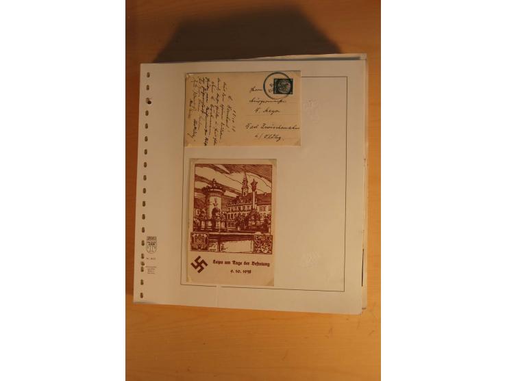 1938, umfangreiche, meist gestempelte und ungebrauchte Sammlung inkl. vielen Briefstücken, dabei bessere und kpl. Ausgaben, E