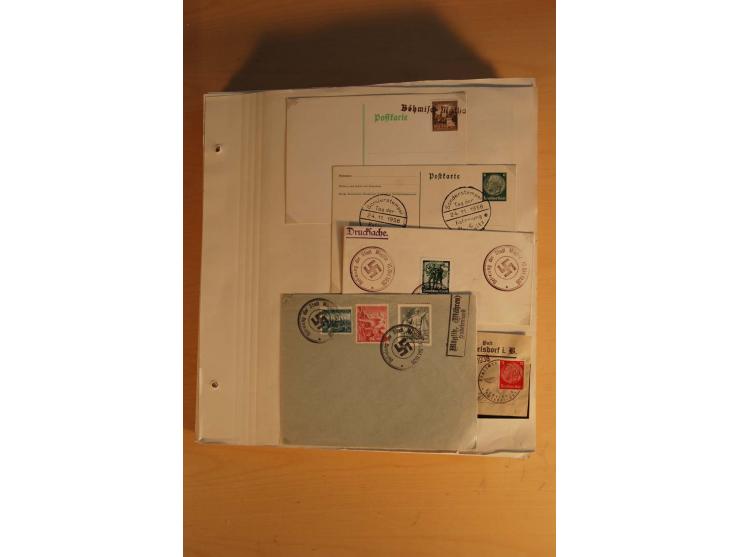 1938, umfangreiche, meist gestempelte und ungebrauchte Sammlung inkl. vielen Briefstücken, dabei bessere und kpl. Ausgaben, E