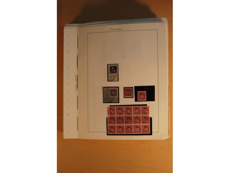 1938, umfangreiche, meist gestempelte und ungebrauchte Sammlung inkl. vielen Briefstücken, dabei bessere und kpl. Ausgaben, E