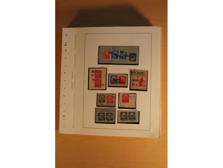 1938, umfangreiche, meist gestempelte und ungebrauchte Sammlung inkl. vielen Briefstücken, dabei bessere und kpl. Ausgaben, E