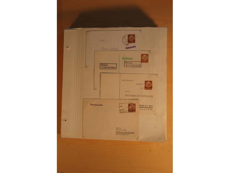 1938, umfangreiche, meist gestempelte und ungebrauchte Sammlung inkl. vielen Briefstücken, dabei bessere und kpl. Ausgaben, E