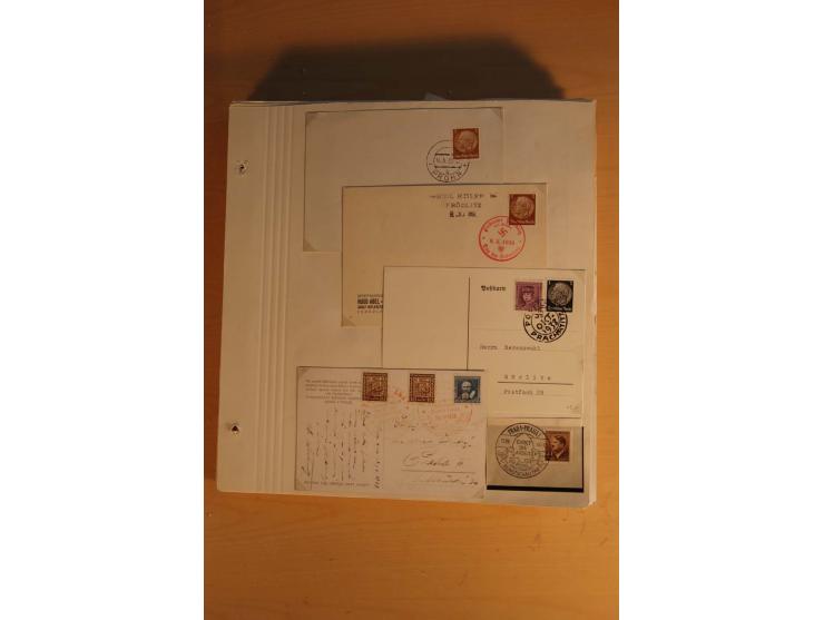1938, umfangreiche, meist gestempelte und ungebrauchte Sammlung inkl. vielen Briefstücken, dabei bessere und kpl. Ausgaben, E