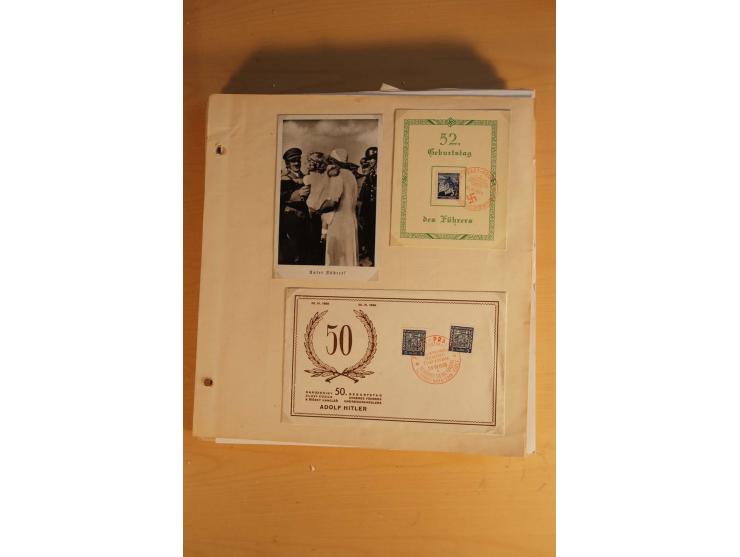 1938, umfangreiche, meist gestempelte und ungebrauchte Sammlung inkl. vielen Briefstücken, dabei bessere und kpl. Ausgaben, E