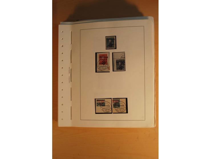 1938, umfangreiche, meist gestempelte und ungebrauchte Sammlung inkl. vielen Briefstücken, dabei bessere und kpl. Ausgaben, E
