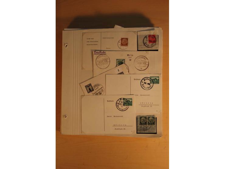 1938, umfangreiche, meist gestempelte und ungebrauchte Sammlung inkl. vielen Briefstücken, dabei bessere und kpl. Ausgaben, E