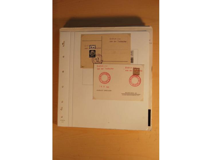 1938, umfangreiche, meist gestempelte und ungebrauchte Sammlung inkl. vielen Briefstücken, dabei bessere und kpl. Ausgaben, E