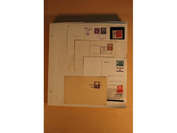 1938, umfangreiche, meist gestempelte und ungebrauchte Sammlung inkl. vielen Briefstücken, dabei bessere und kpl. Ausgaben, E