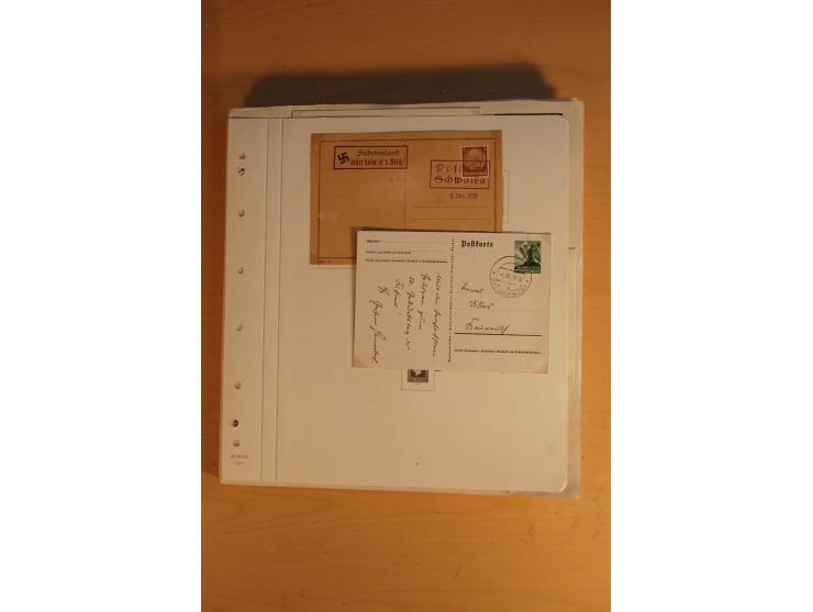 1938, umfangreiche, meist gestempelte und ungebrauchte Sammlung inkl. vielen Briefstücken, dabei bessere und kpl. Ausgaben, E