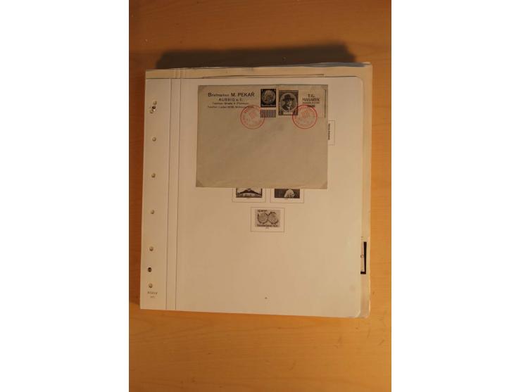 1938, umfangreiche, meist gestempelte und ungebrauchte Sammlung inkl. vielen Briefstücken, dabei bessere und kpl. Ausgaben, E