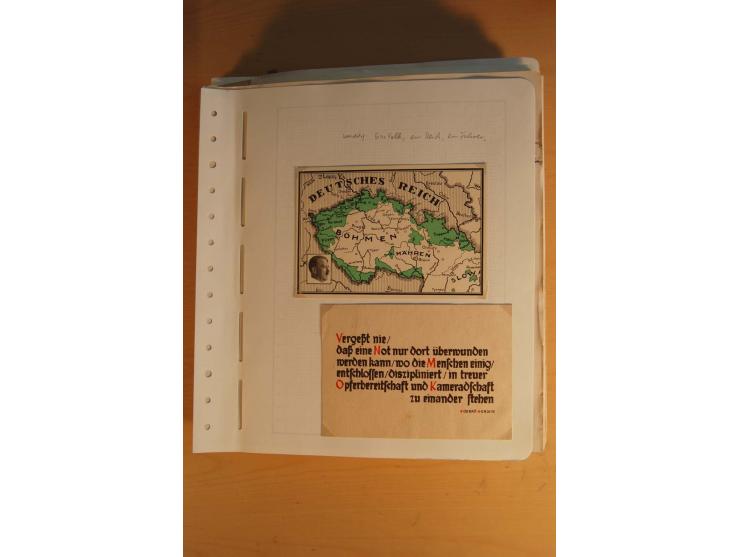 1938, umfangreiche, meist gestempelte und ungebrauchte Sammlung inkl. vielen Briefstücken, dabei bessere und kpl. Ausgaben, E