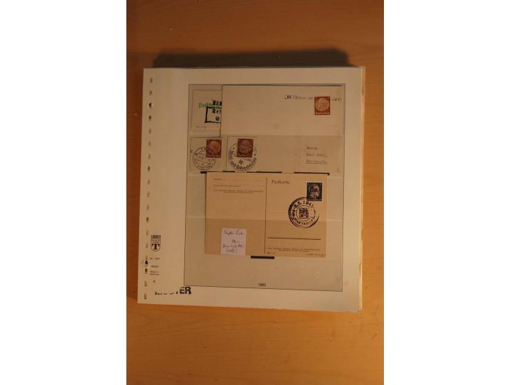 1938, umfangreiche, meist gestempelte und ungebrauchte Sammlung inkl. vielen Briefstücken, dabei bessere und kpl. Ausgaben, E