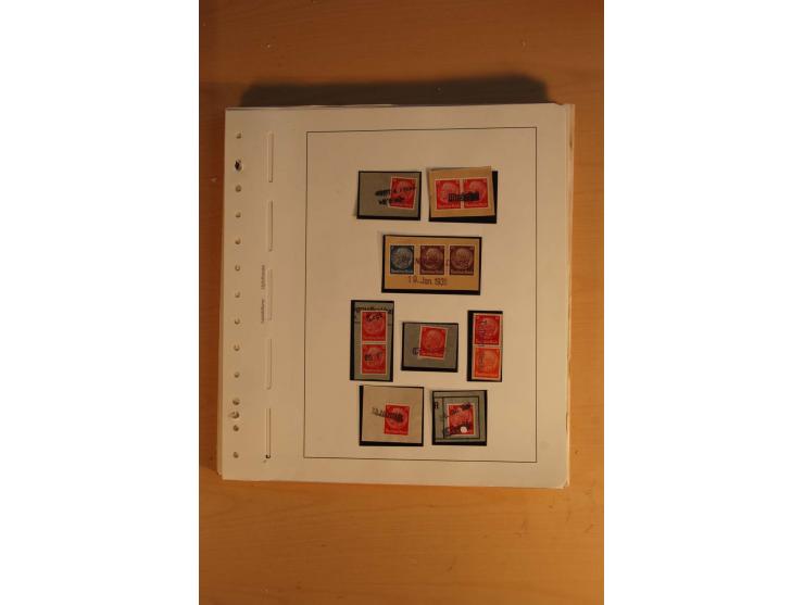 1938, umfangreiche, meist gestempelte und ungebrauchte Sammlung inkl. vielen Briefstücken, dabei bessere und kpl. Ausgaben, E