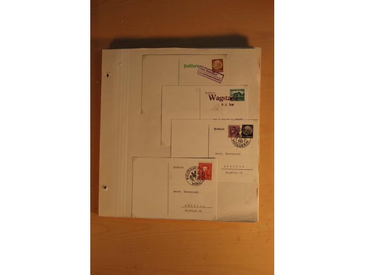1938, umfangreiche, meist gestempelte und ungebrauchte Sammlung inkl. vielen Briefstücken, dabei bessere und kpl. Ausgaben, E